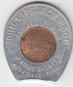 1952-D Phillips Robinson Ambulance Service Encased Coin.JPG