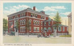 City hospital and ambulance (Easton, PA) RPPC.jpg