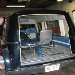 1964 Miller Meteor Limousine Combination Purchased from Jim Tighe of Galion, Ohio. The car saw service as both a hearse and ambulance for the Roberts 