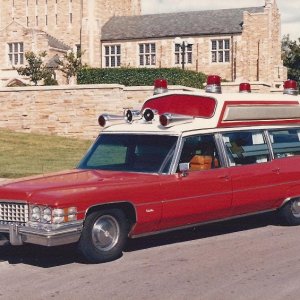 1974 S&S/Cadillac 55" ambulance