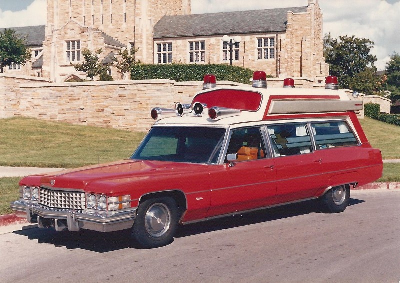 1974 S&S/Cadillac 55" ambulance